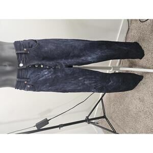 Levi's Ribcage Straight Vintage  Style Tie-Dye Button Fly Jeans